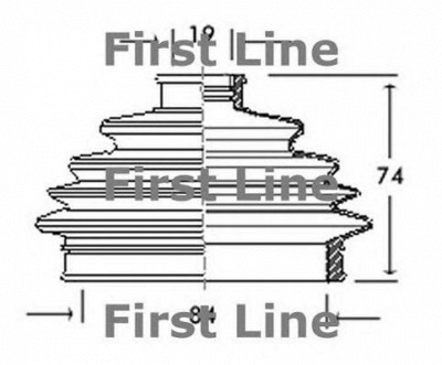 FIRST LINE fcb2001 -  Пыльник, приводной вал